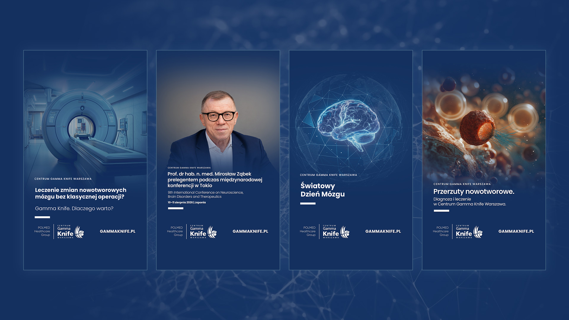 Centrum Warszawa Gamma Knife - Online communication 2020-2024