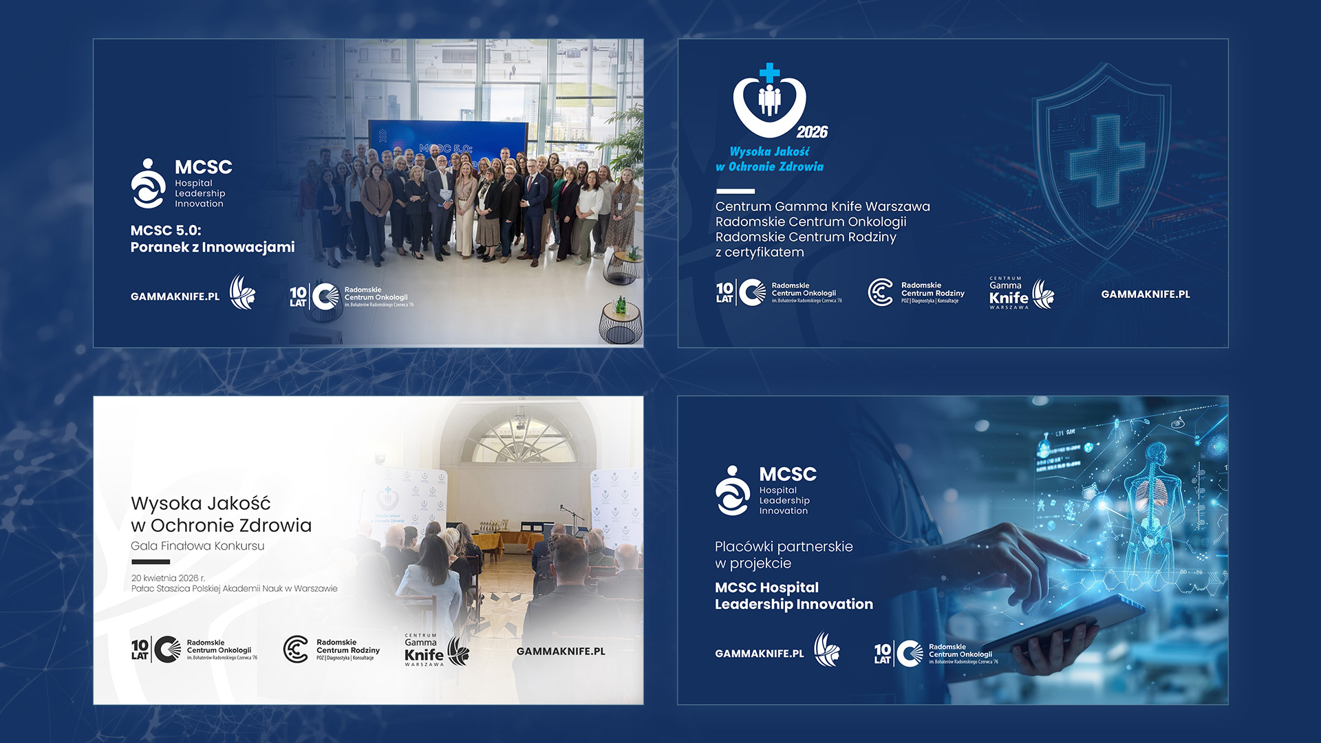 Centrum Warszawa Gamma Knife - Online communication 2020-2024
